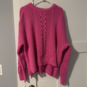 on 34th pink sweater 3x